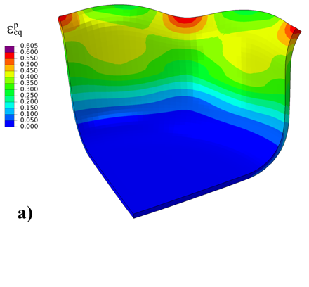 Plastic strain at forming