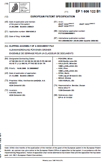 Patent - EU